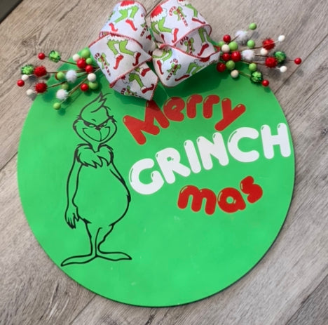 Christmas door sign