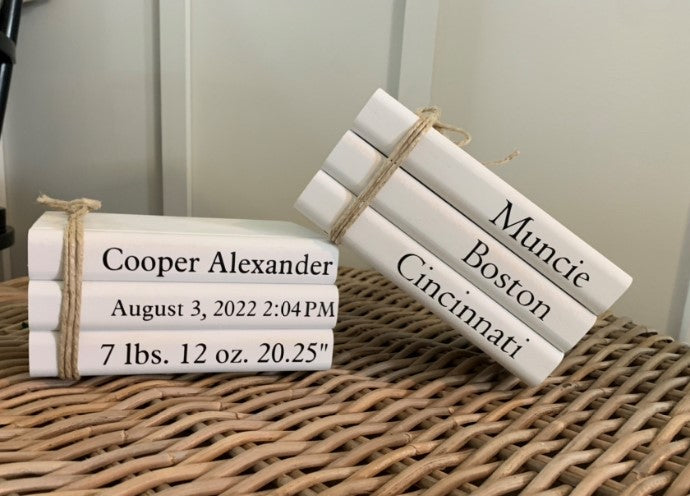 Custom wood Books
