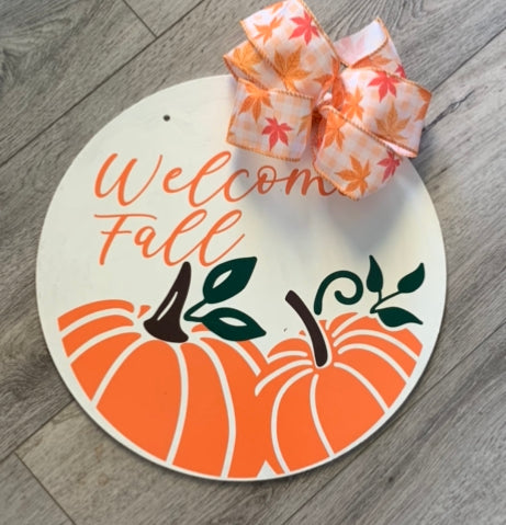 Fall / Pumpkins Door Sign